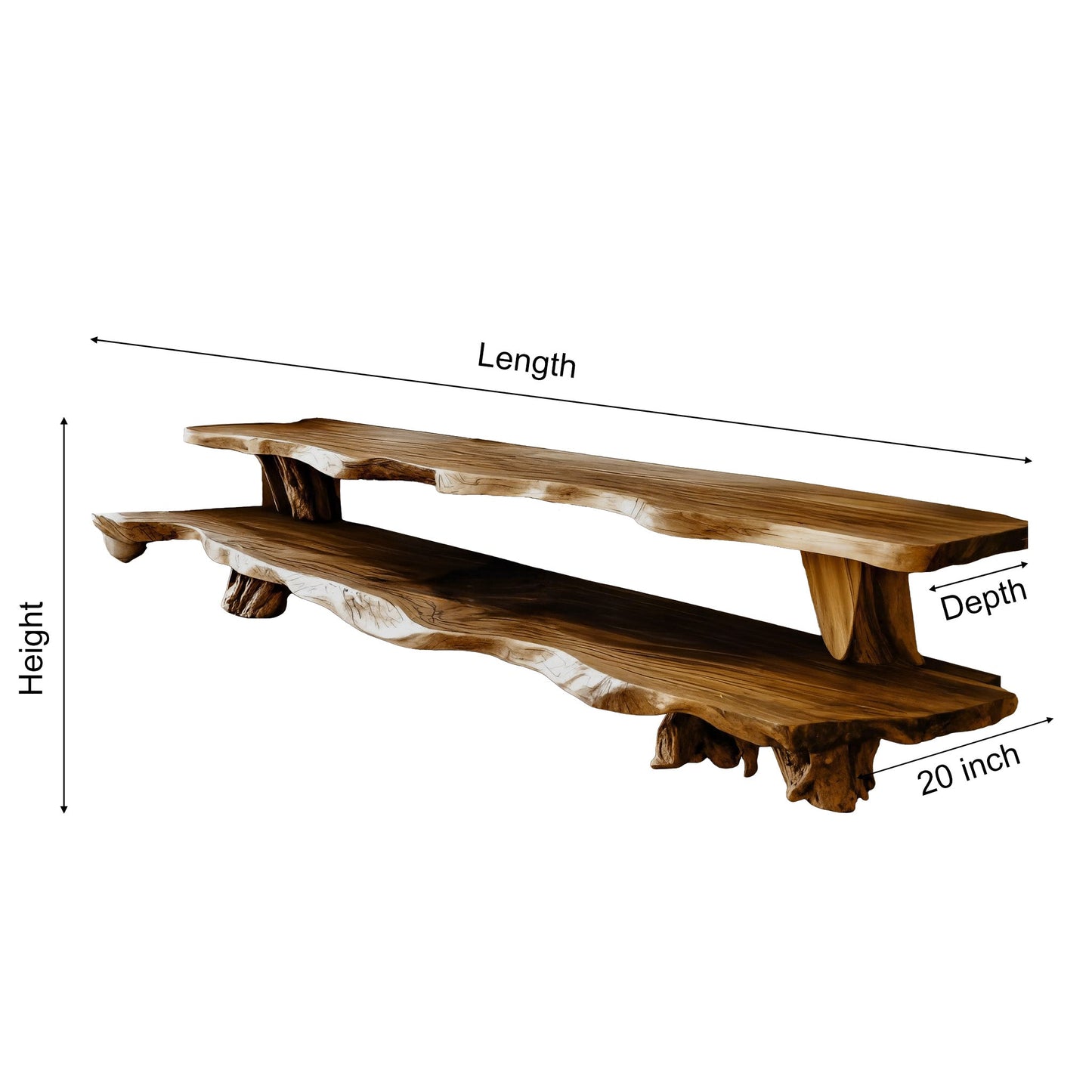 Hearthwood Organic Live Edge TV Cabinet