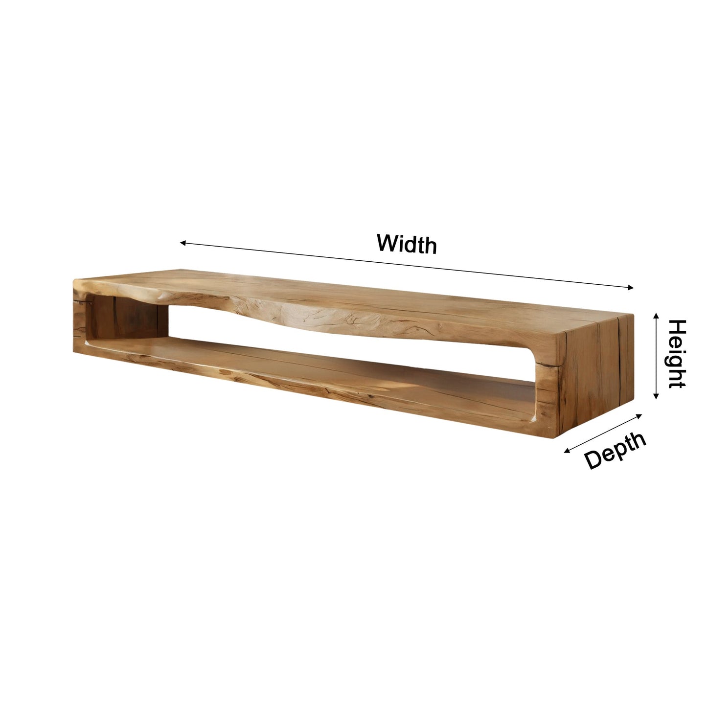 Lunor Organic Modern Solid Wood TV Console