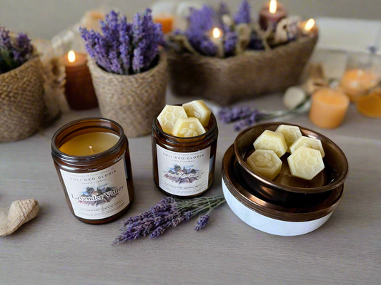 Lavender Valley Beeswax Candle