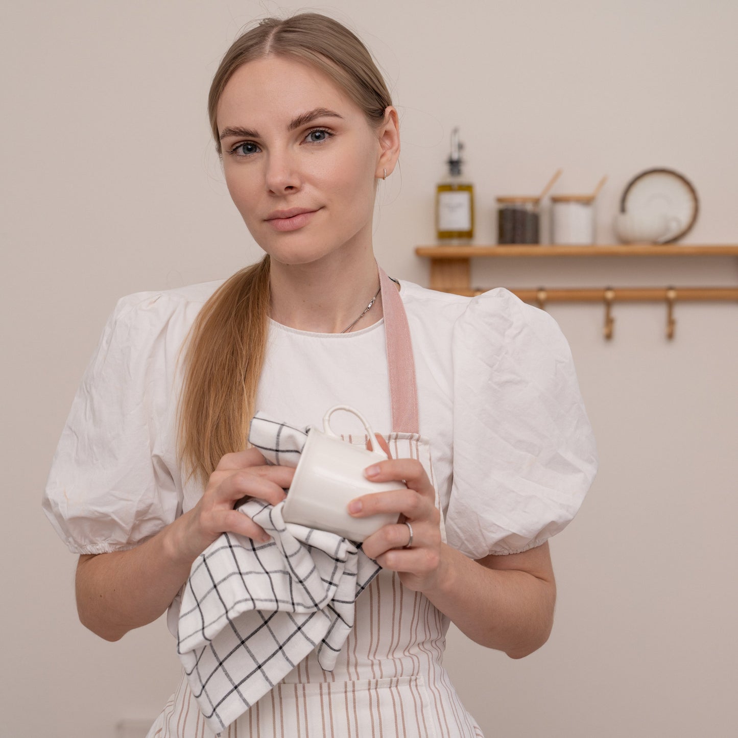 Stripe & Check Kitchen Towel Set