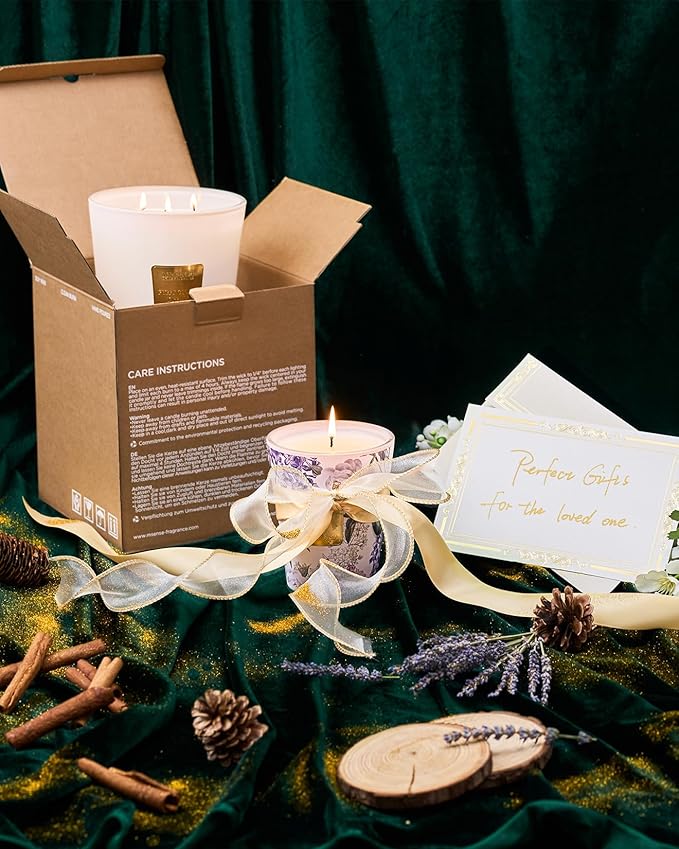 M&SENSE Moonlight Tuberose Large Candles for Home Scented, Natural Soy Long Lasting Slow Burning Candle 35oz 150 Hours Burn, Organic Relaxing Aromatherapy Candle Appreciation Gift for Women