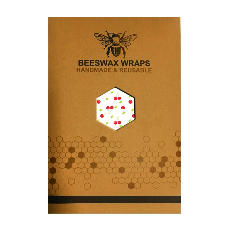 Eco Friendly Reusable Food Wraps Food Fresh Keeping Storage Organic Beeswax Cloth Wrap Cling Wrap Custom Made Pattern Wholesa