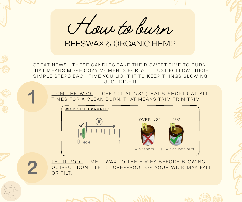 Lavender Valley Beeswax Candle