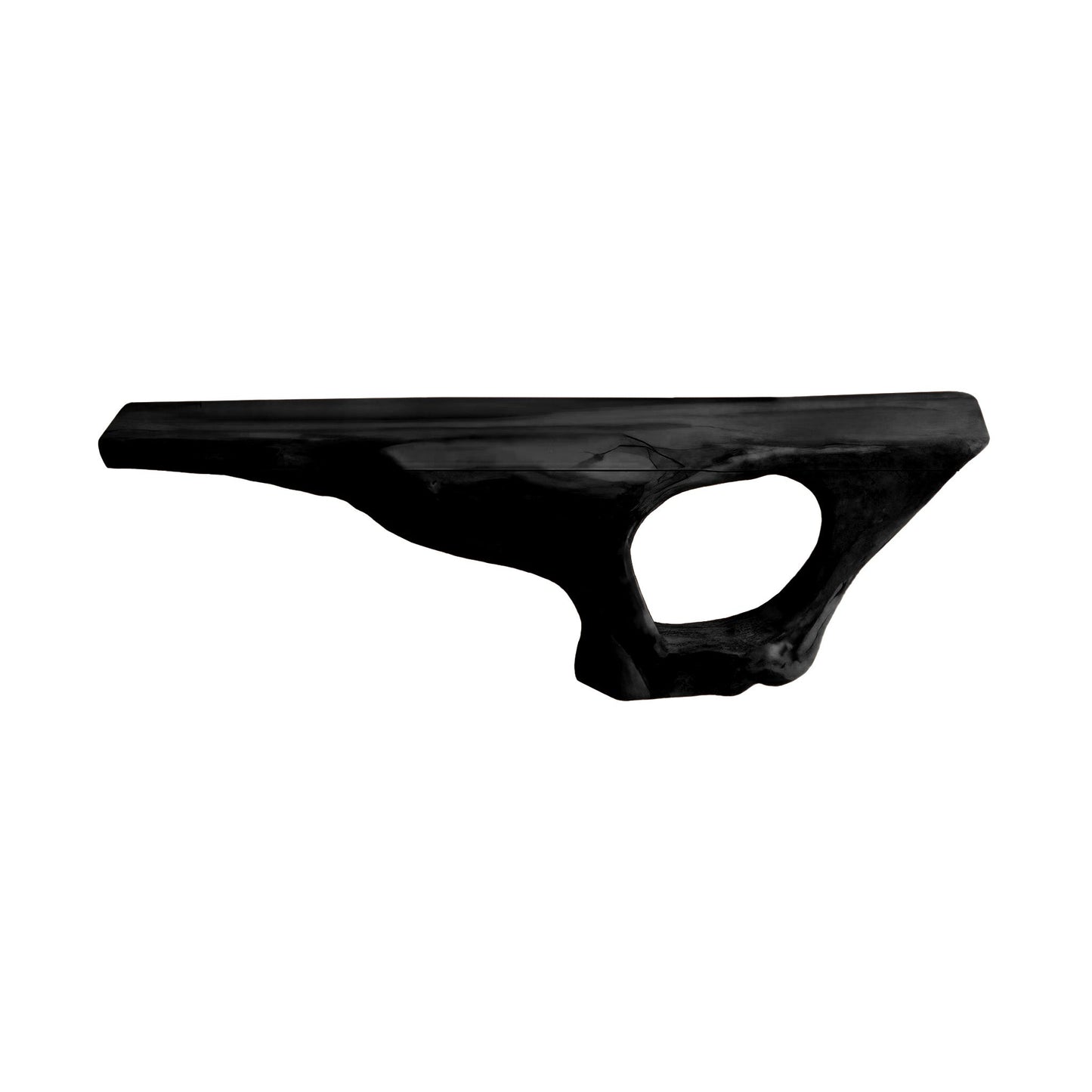 Coralwave Organic Wood Form Floating Bathroom Vanity with Open Storage