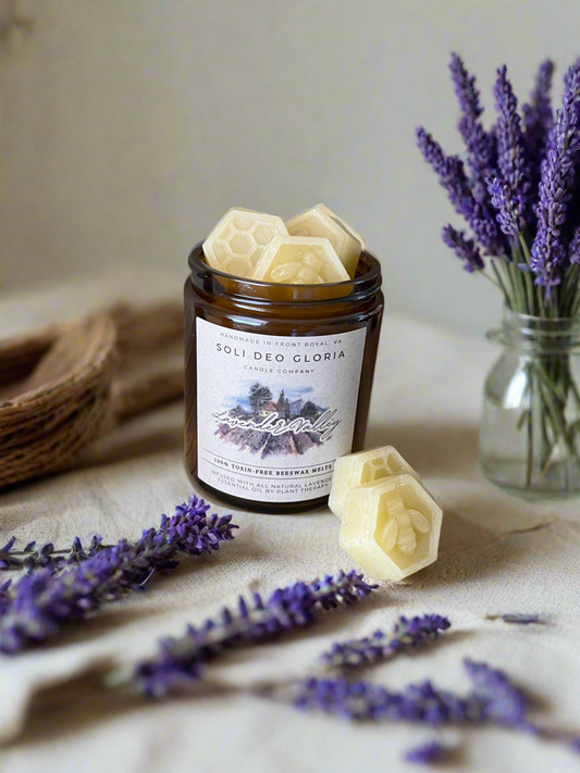 Lavender Valley Beeswax Candle