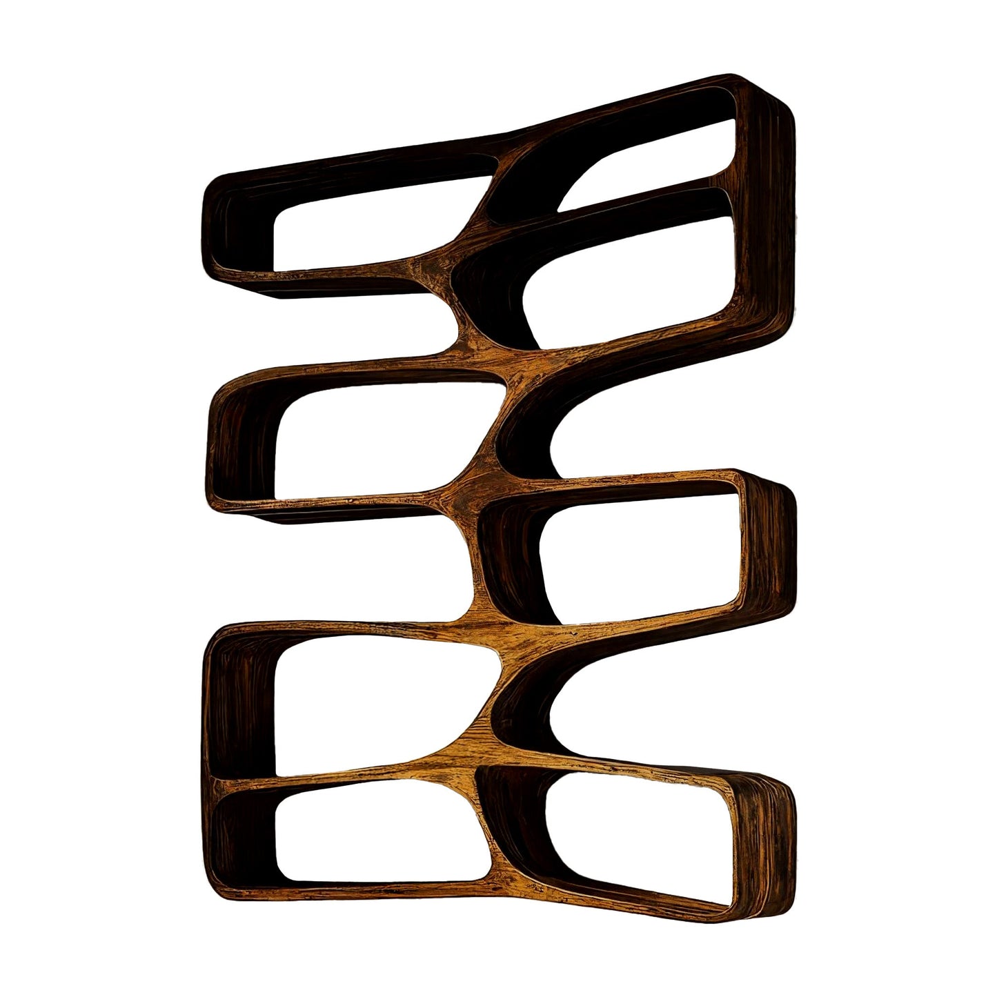 Orren Organic Modern Solid Wood Floating Bookshelf