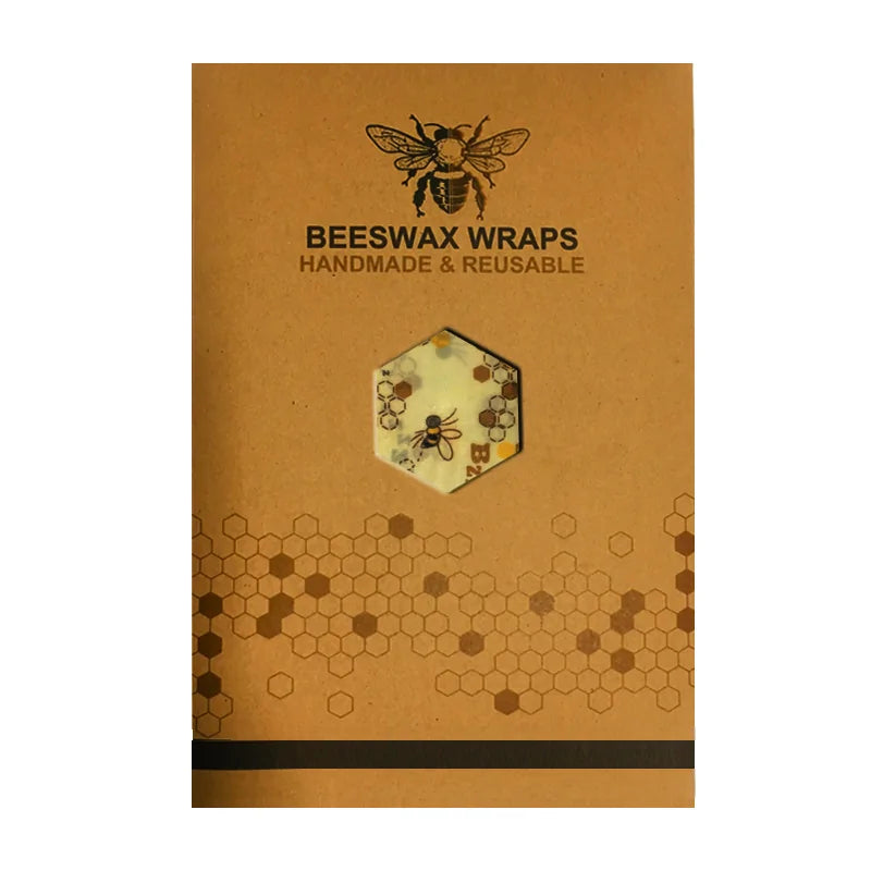 Eco Friendly Reusable Food Wraps Food Fresh Keeping Storage Organic Beeswax Cloth Wrap Cling Wrap Custom Made Pattern Wholesa