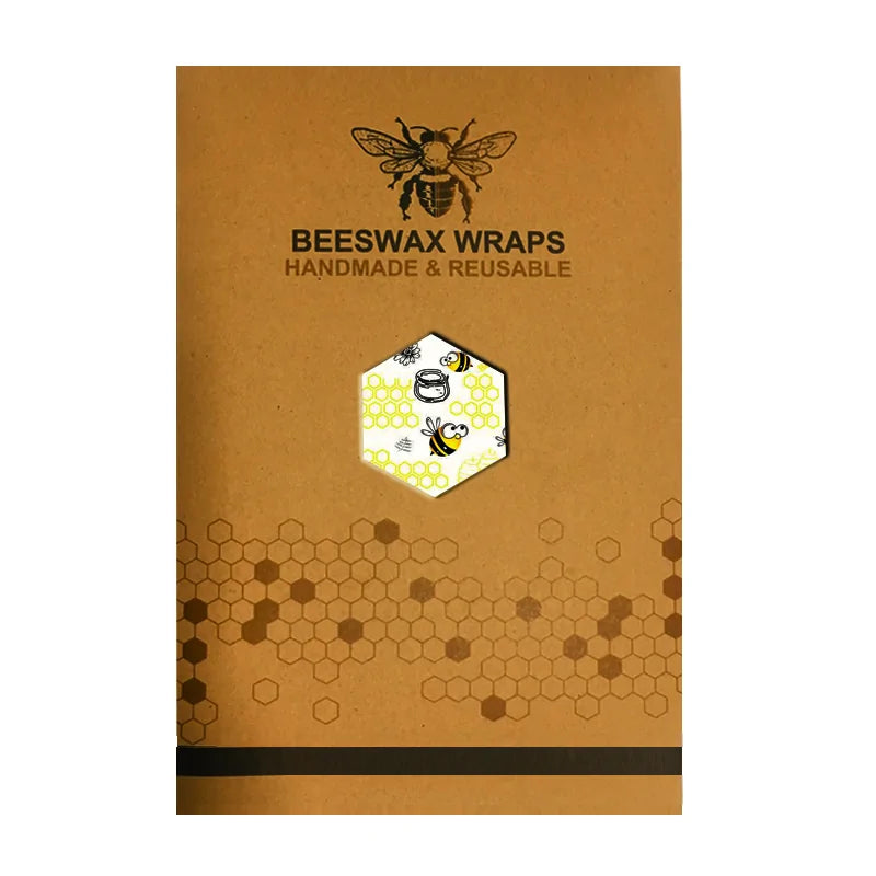 Eco Friendly Reusable Food Wraps Food Fresh Keeping Storage Organic Beeswax Cloth Wrap Cling Wrap Custom Made Pattern Wholesa