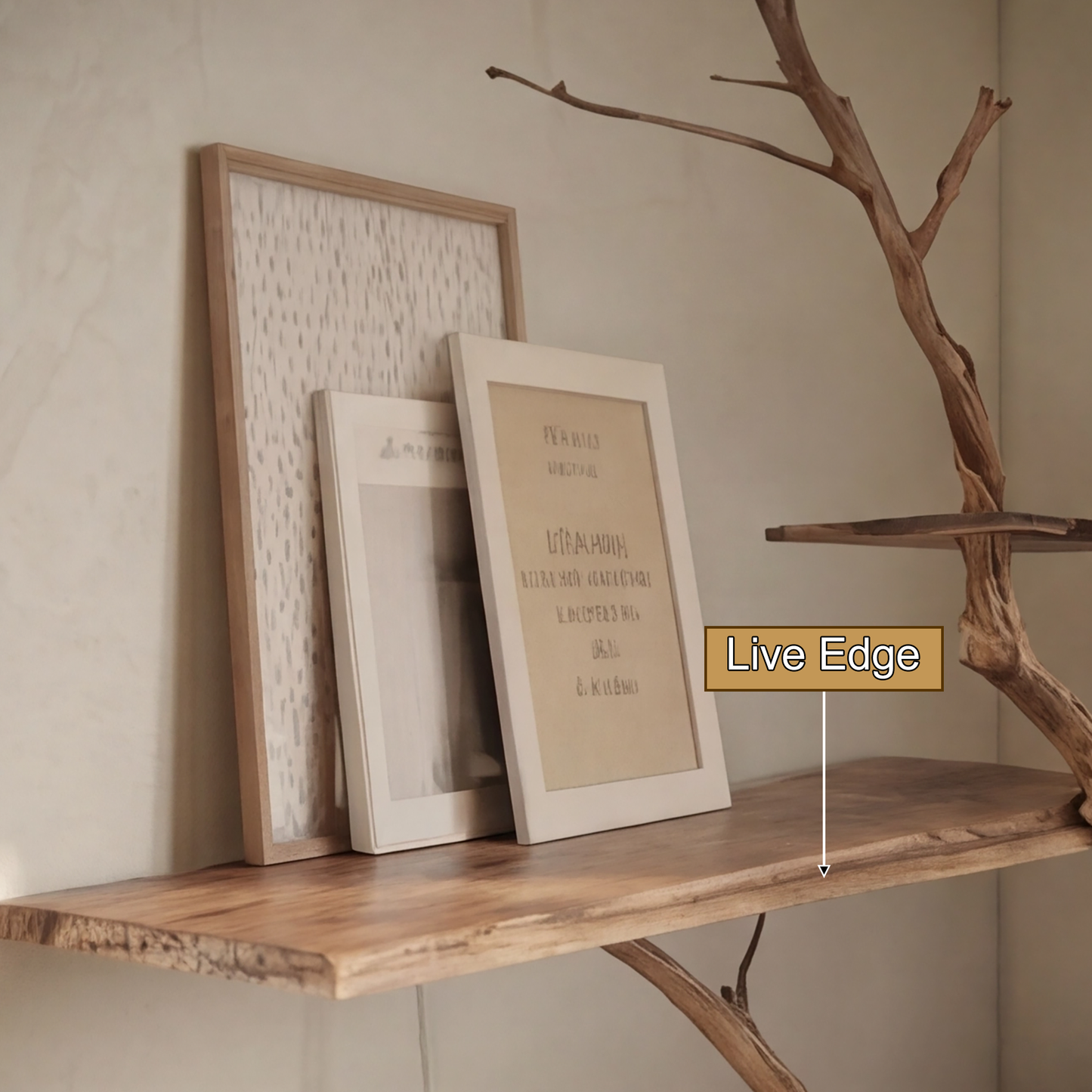 Sylva Organic Modern Solid Wood Tree Bookshelf