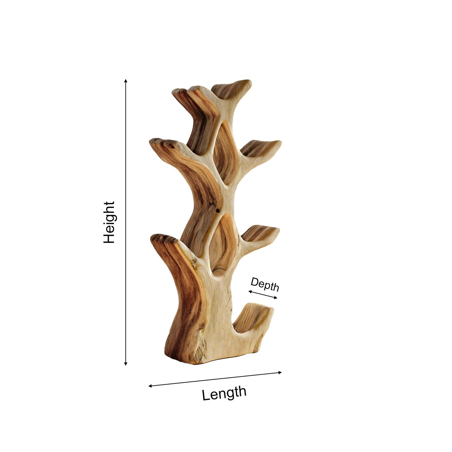 Veyra Organic Modern Solid Wood Wine Rack
