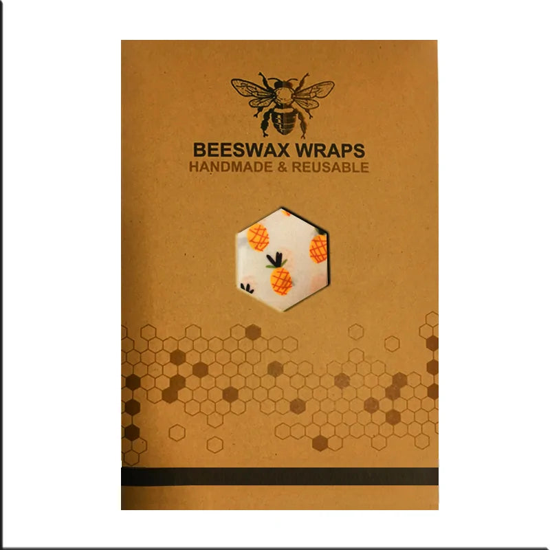 Eco Friendly Reusable Food Wraps Food Fresh Keeping Storage Organic Beeswax Cloth Wrap Cling Wrap Custom Made Pattern Wholesa