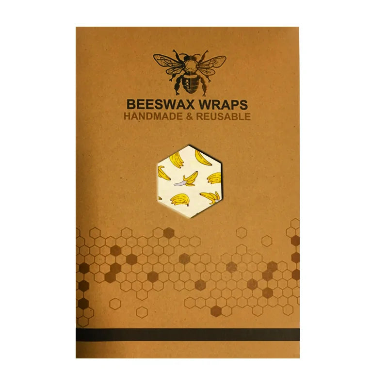 Eco Friendly Reusable Food Wraps Food Fresh Keeping Storage Organic Beeswax Cloth Wrap Cling Wrap Custom Made Pattern Wholesa