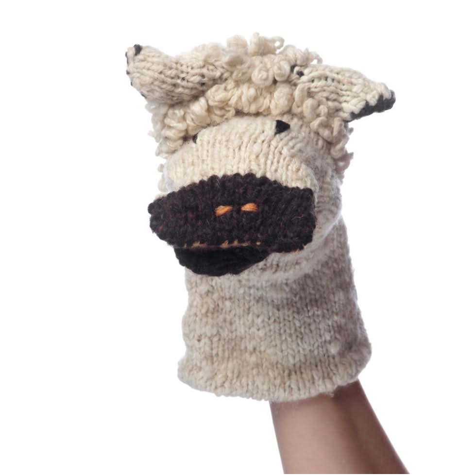 Organic Wool Knit Hand Puppet