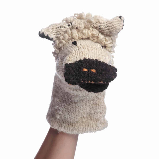 Organic Wool Knit Hand Puppet