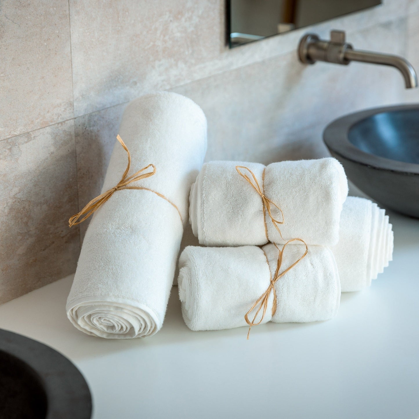 Luxury Organic Bath Six Piece Towel Set